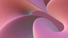Soft Curved Pink Abstraction.