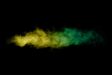 Wall Mural - colored clouds and smoke on a black background. very nice abstract art perfect for a cell phone back