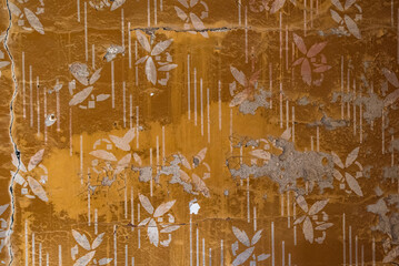 highly detailed image of grunge vintage wallpaper.