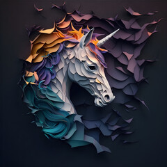 background with a unicorn