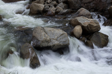 Stream Cascading around rocks