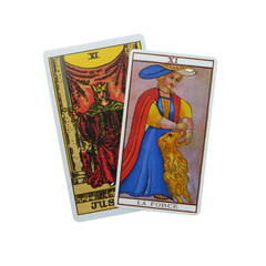 Wall Mural - Tarot Middle Age Major Arcana PNG 8b. tarot cutout strenght ver 2 rider waite marseille