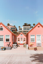 Pink Beach Bungalows In Southern California