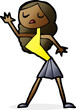 © lineartestpilot - cartoon woman dancing