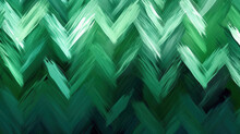 Chevron Green Zig Zag Painted Seamless Pattern Generative AI	
