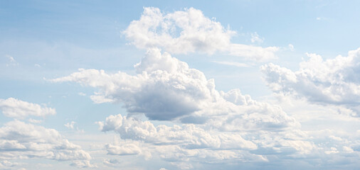 Wall Mural - white clouds in the blue sky