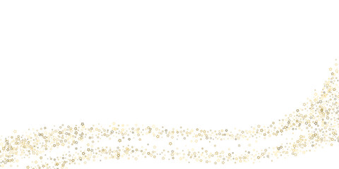 Wall Mural - Gold Glitter Stars. Luxury Shiny Confetti.