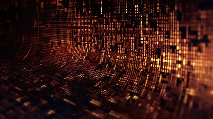 Wall Mural - digital code number abstract background represent programming languages with generative ai technolog