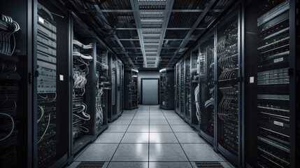 Room data center rows of computer equipment