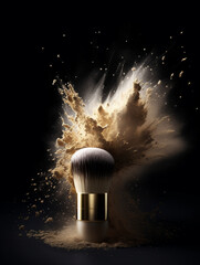 Wall Mural - makeup foundation powder explosion