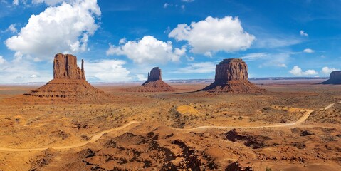 Sticker - Scenic view of the Monument Valley, a rocky outcrop, Arizona