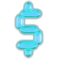 Digital symbol with glow