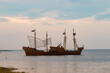 Historische Segelboote der Störtebeker Festspiele auf Rügen in Ralswiek