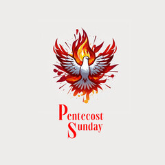 Illustration of Pentecost Sunday 