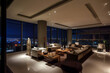 Luxury penthouse at night