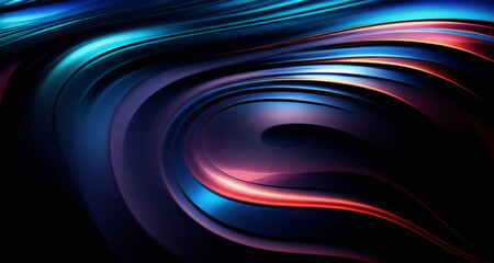 Wall Mural - Multicolor Swirl Design Abstract Background