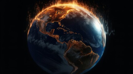Wall Mural - beautiful planet earth. generative ai