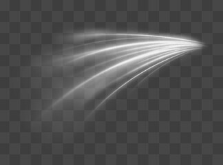 Wall Mural - High speed. Abstract technology background concept. Motion speed and blur. Glowing white speed lines. Dynamic lines or rays. Light trail wave, fire path trace line.