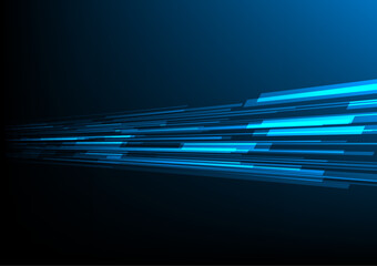 Speed light movement technology hitech modern background. Blue background futuristic. Wave line internet	. banner, poster, cover