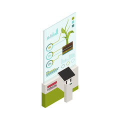 Canvas Print - Smart Farming Icon