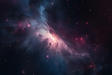 Wall Mural - space nebula and galaxy. generative ai