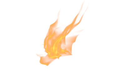 Wall Mural - fire, burning flame and heat on transparent png background inferno or orange energy. illustration of