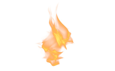 Wall Mural - fire, orange flame and heat on transparent png background inferno or energy. illustration of danger,