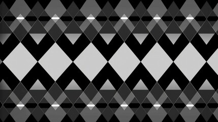Canvas Print - Diamond-shaped greys chessboard design wallpaper