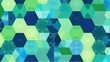 Cool blue and refreshing green geometric pattern