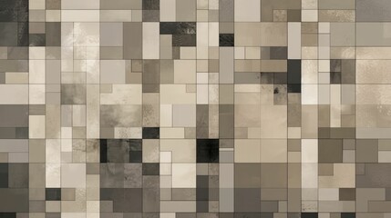 Wall Mural - Muted Symmetry wallpaper in shades of gray and beige