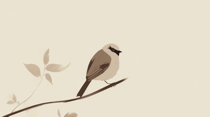 Minimalist bird illustration