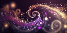 Ridescent Sparkle Rainbow Fairy Dust Spiral Swirl. Glitter Shimmer Galaxy Spin. Magical Fantasy Star Background Wallpaper.	