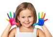 © BillionPhotos.com - Little child with hands in colored paint