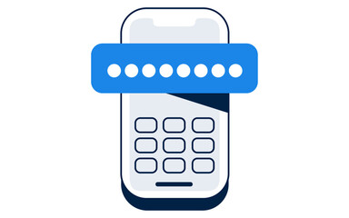 icon vector illustrator phone number verify