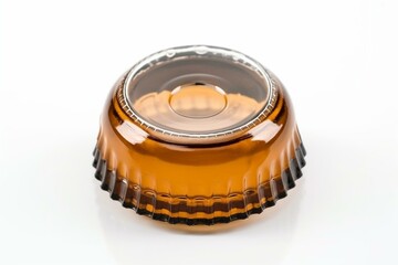 Wall Mural - Beer bottle cap isolated on white background. Generative AI