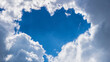 heart clouds in the sky