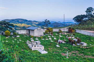 Sticker - Cemetery with a beautiful view in Costa Rica