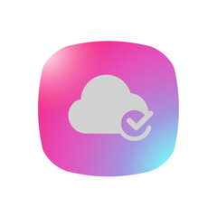 Canvas Print - Cloud Update - Pictogram (icon) 