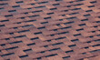 textured roof of the house