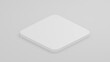 © Mickael - Minimal isometric perspective  White box mock up model 3D top view with shadow. isolated blank cardboard or white container box package template on white background