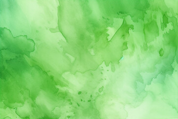 Canvas Print - Green watercolor abstract background