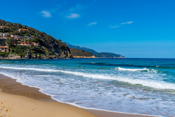 Wall Mural - Coastline of Elba island in springtime