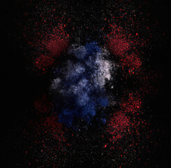 Wall Mural - background with space for text - splash of colors - colorful background - Generative AI