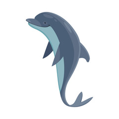 Poster - Dolphin Flat Illustration