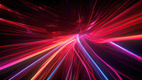 Fototapeta Desenie - Abstract colorful background with bright neon rays