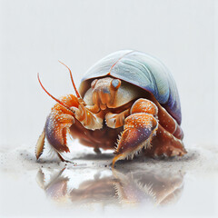 Wall Mural - crab on the beach