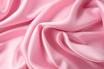 Luxurious Pink silk texture background adds a touch of elegance perfect for fashion. Generative AI