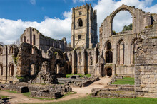 Fountains Abbey Near Ripon In North Yorkshire In The Northeast Of England