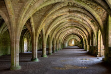 Fountains Abbey Near Ripon In North Yorkshire In The Northeast Of England