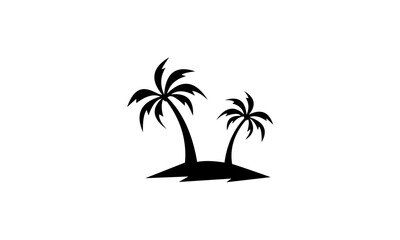 Wall Mural - palm tree silhouette